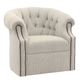 Swivel Chair With Nail Head Trim-0