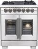 FORNO® Capriasca 30" Stainless Steel Pro Style Dual Fuel Range-0