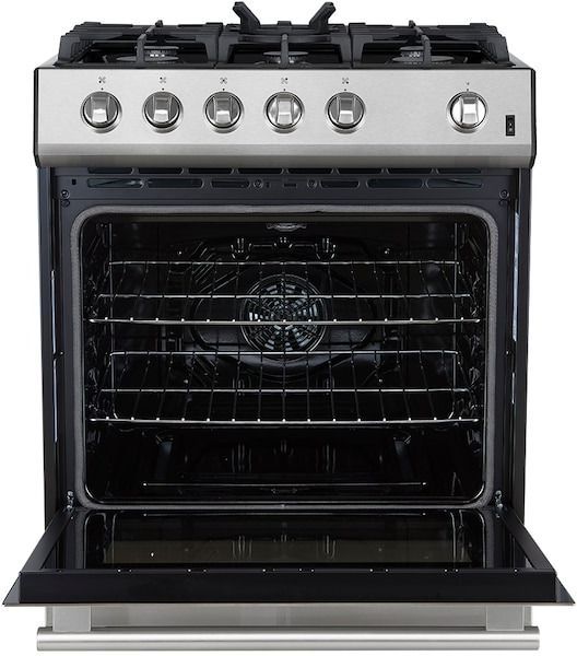 FORNO® Leonardo Espresso 30" Stainless Steel Pro Style Gas Range-1