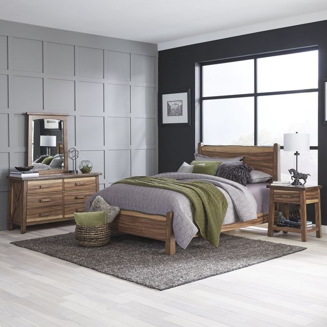 homestyles® Forest Retreat 4-Piece Brown Queen Bedroom Set-1