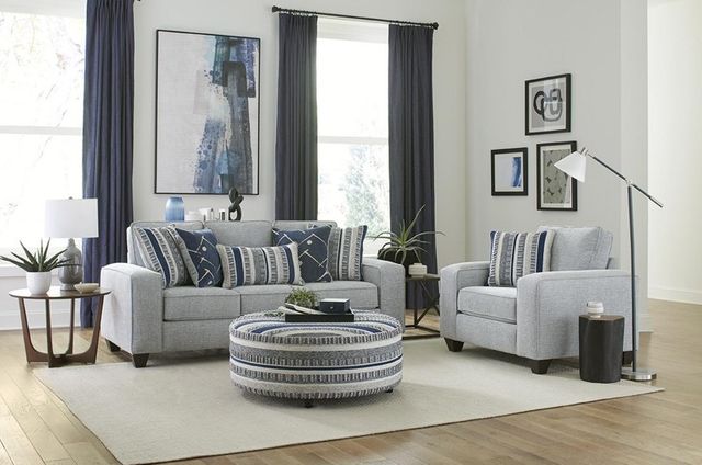 Albany Industries Persia Indigo Sofa-1