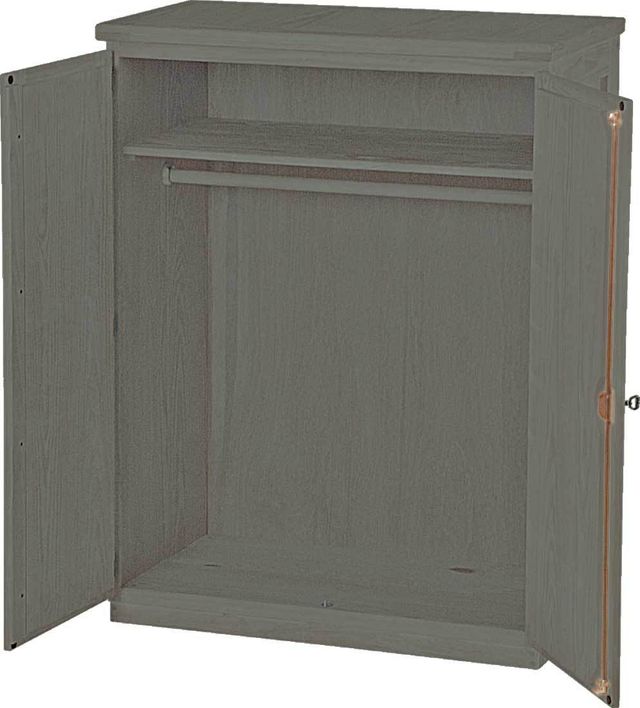 Crate Designs™ Furniture Graphite  Small Closet Armoire-0