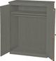 Crate Designs™ Furniture Graphite  Small Closet Armoire-0