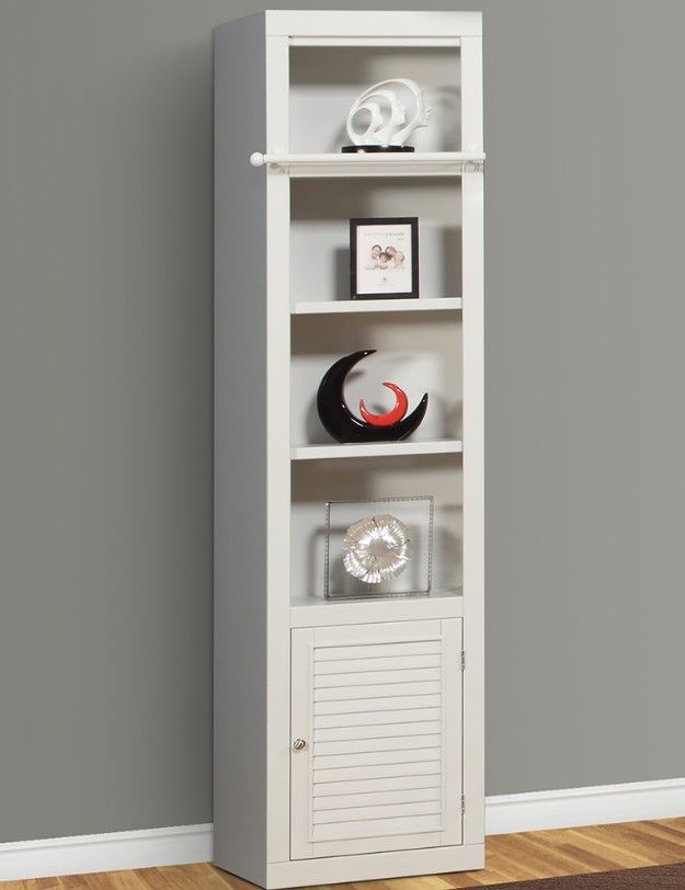 Parker House® Boca 6-Piece Cottage White Library Wall with Corner Bookcase Set-4