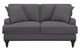 Elements International Abby Heirloom Charcoal Loveseat with Pillows-0
