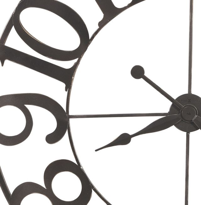 Howard Miller® Felipe Charcoal Wall Clock-1