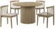 Coaster® Hamlyn 5-Piece Natural Oak/Wheat Dining Table Set-0