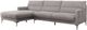 VIG Furniture Divani Casa Paraiso 2-Piece Gray Left-Arm Facing Sofa Sectional and Chaise-0