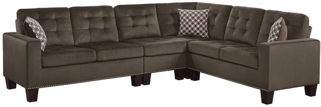 Homelegance® Lantana Chocolate Reversible Sectional-0