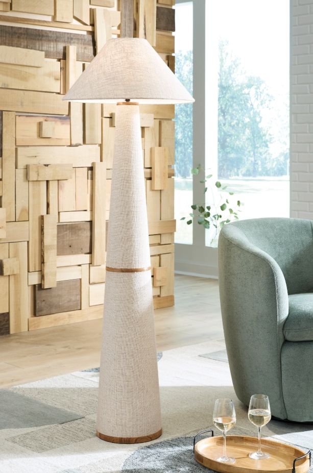 Signature Design by Ashley® Dellridge Light Beige Floor Lamp-1