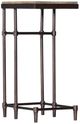 Hooker® Furniture St. Armand Light Natural Chairside Table with Antique Bronze Base-0