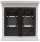 Cottage Creek Furniture Bahari Distressed White/Slate Console with Metal Hardware-1