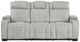 Homelegance® Ronan Light Gray Double Manual Reclining Sofa-2