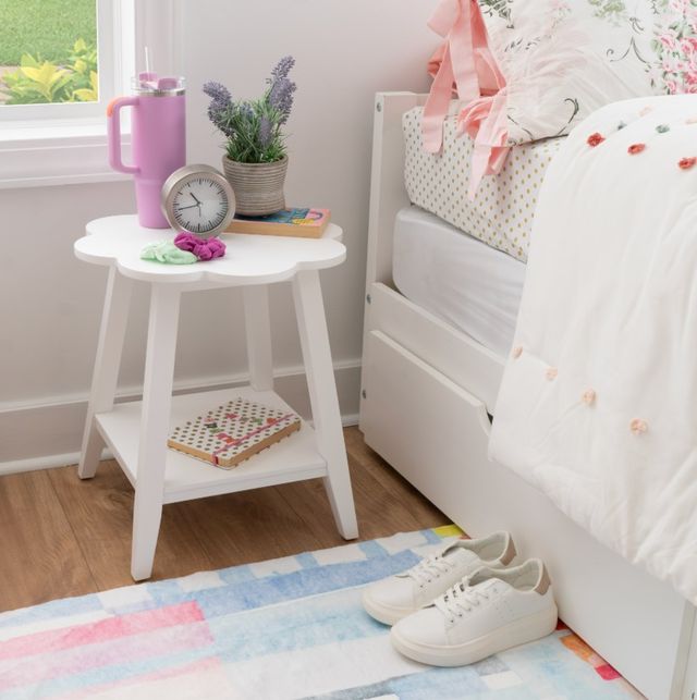 Linon Petunia White Side Table-1