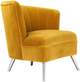 Moe's Home Collection Layan Yellow Right Accent Chair-2