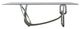 VIG Furniture Modrest Adelaide Silver/Glass Dining Table-2