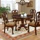 Furniture of America® Elana Brown Cherry Round Dining Table-1