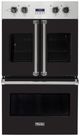 Viking® 7 Series 30" Onyx Double Electric French-Door Wall Oven-0