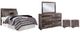 Benchcraft® Derekson 5-Piece Multi Gray Full Youth Panel Headboard Bed Set-0