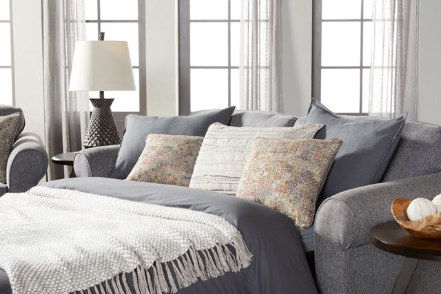 Hughes Furniture® 1750 Tully Blue Queen Sleeper Sofa-1