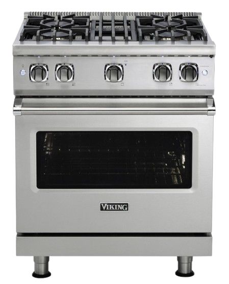 Viking® 30'' Blush Sealed Burner Pro Style Gas Range-1