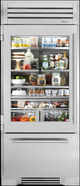 True® 36" 22.6 Cu. Ft. Stainless Steel Built-In Bottom Freezer Refrigerator-0
