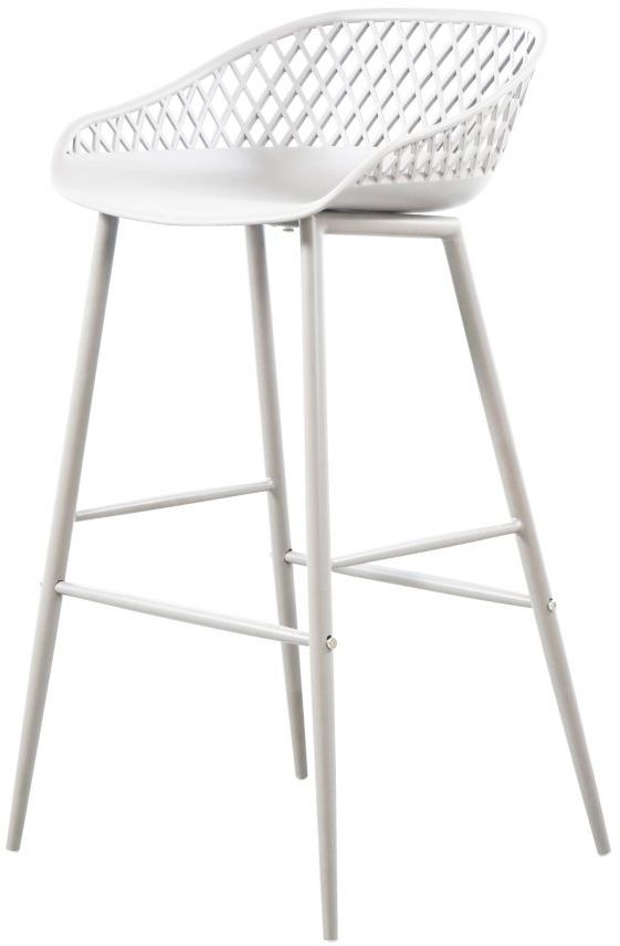 Moe's Home Collection Piazza White-m2 Outdoor Bar Stool-3