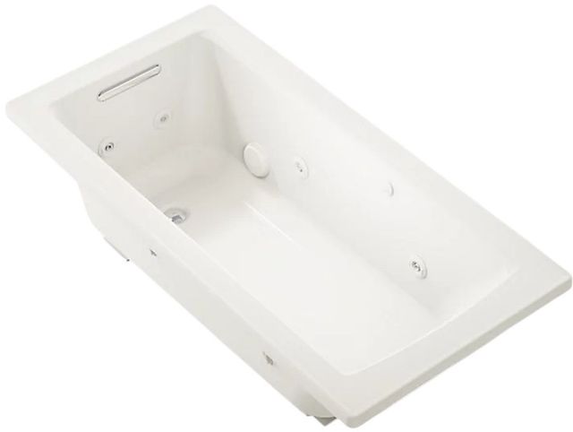 KOHLER® Archer® Biscuit 60" x 30" Drop-in Whirlpool Bath-0