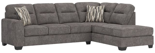 Benchcraft® Olten 2-Piece Graphite Right-Arm Facing Sectional and Chaise-0
