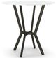 Amisco Customizable Norcross 42" White Glass Round Bar Table-0
