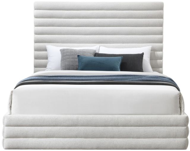 Meridian Furniture Maxwell Cream Full Panel Bed-1