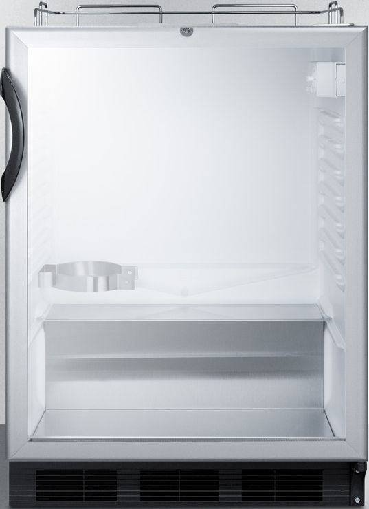 Summit® Commercial 5.5 Cu. Ft. Black Beer Cooler/Kegerator-0