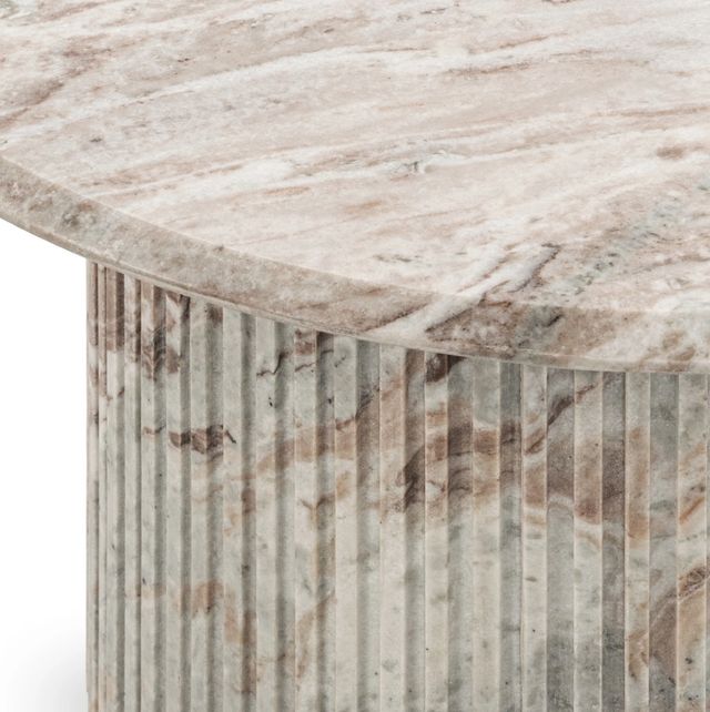 Classic Home Nordens Rusty Gray Marble Coffee Table-3
