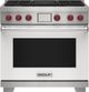 Wolf® 36" White Pro Style Dual Fuel Range-0