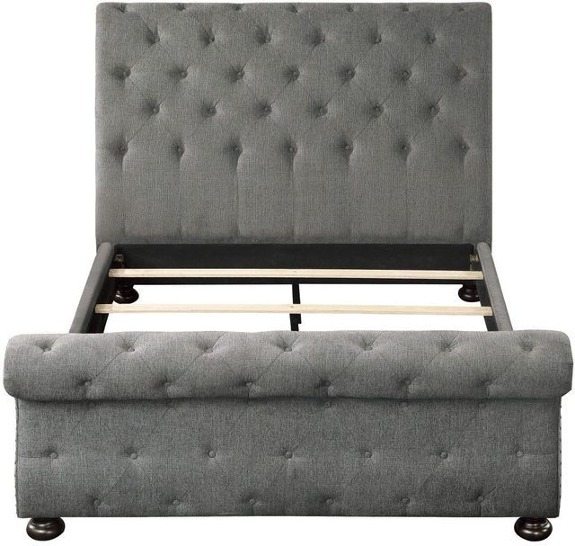 Mazin Furniture Crofton Dark Gray Queen Sleigh Bed-2