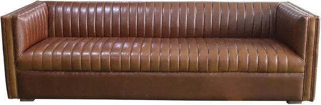 LH Home Seating Notting Hi Camel Brown Channel Sofa-2