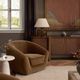 Four Hands Chantal Surrey Ochre Swivel Chair-1