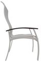 Telescope Casual Belle Isle Abalone/Warm Gray Aluminum/Fabric Outdoor Sling Supreme Arm Chair with Chestnut Rustic Polymer Arm Accent-2