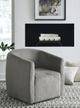 Signature Design by Ashley® Bramner Charcoal Swivel Accent Chair-4