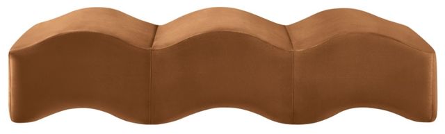 Meridian Furniture Wave Saddle Upholstered Bench-1