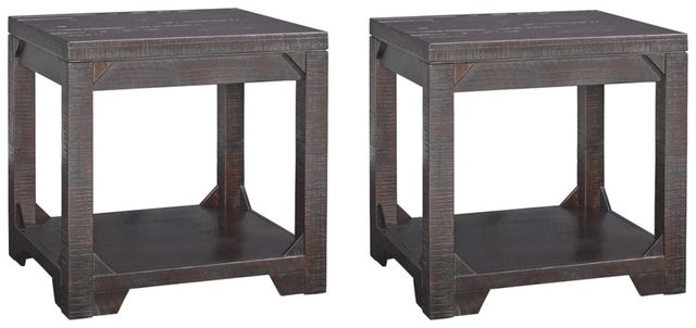 Signature Design by Ashley® Rogness 2-Piece Rustic Brown Living Room Table Set-0