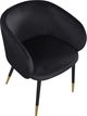 Meridian Furniture Louise Black Velvet Dining Chair-4