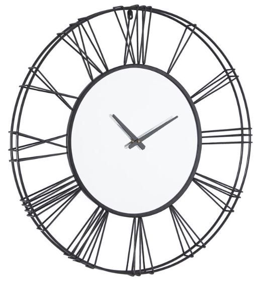 Deco Marche Black Open Frame Wall Clock-1