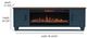 Legends Home Real Cozy Liberty Blue Denim/Whiskey 78" Fireplace Console-2