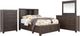 Liberty Furniture Thornwood Hills 4-Piece Rock Beaten Brown King Bookcase Bed Set with Chest-0