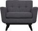 TOV Furniture James Grey Linen Chair-1