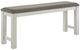 Liberty Furniture Brook Bay Carbon Gray/Textured White Counter Bench-0