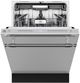 Bertazzoni 24" Fingerprint Resistant Stainless Steel Top Control Built In Dishwasher-2