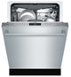 Bosch® 300 Series 24" Stainless Steel Built In Dishwasher-1