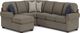 Flexsteel® Preston 4-Piece Silver Slate Left-Arm Facing Sectional and Chaise-0
